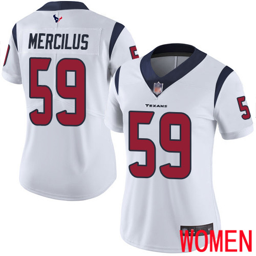 Houston Texans Limited White Women Whitney Mercilus Road Jersey NFL Football #59 Vapor Untouchable